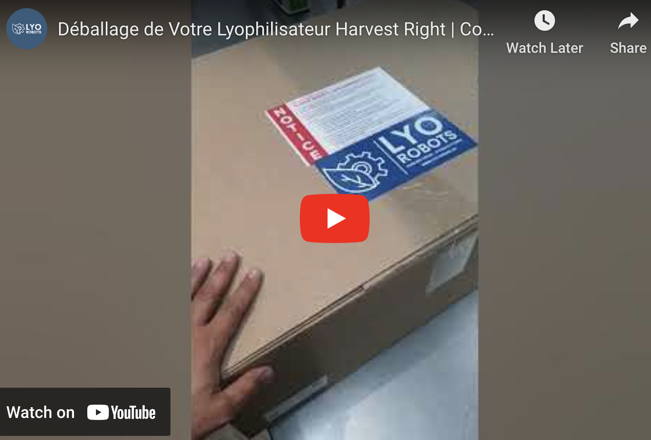 Unpacking your freeze-dryer  